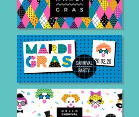 Happy Carnival Templates Banner vector