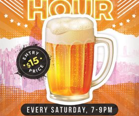 Happy Hour Promotion psd template