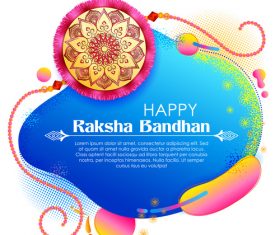 Happy raksha bandhan vector