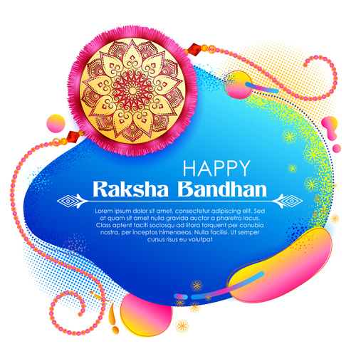 Happy raksha bandhan vector