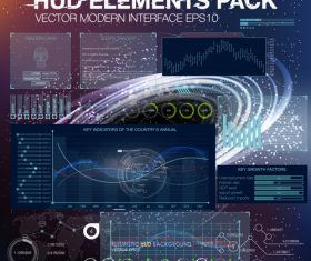 Hi-tech desktop backgrounds vector