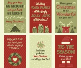 Holiday greeting card vector