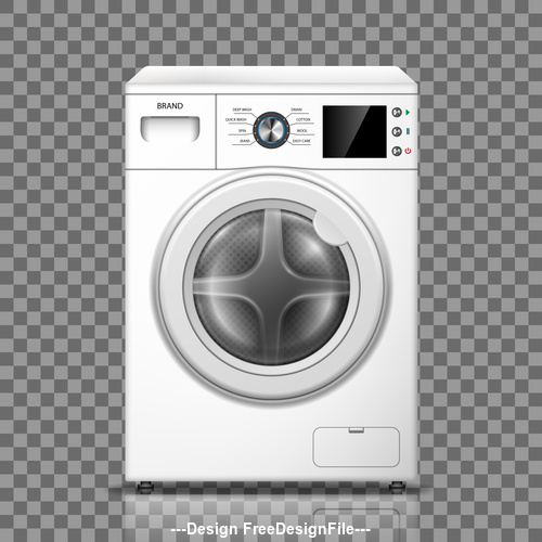 Household washing machine vector