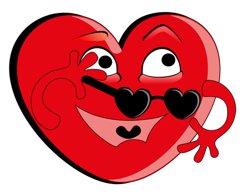 Humorous heart vector