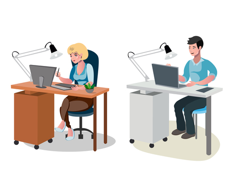 Internet chat for men and women vector