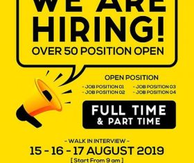 Job Vacancy Flyer psd template