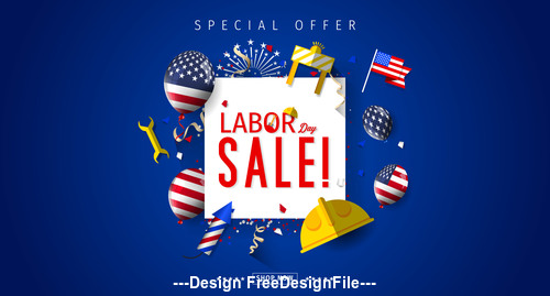 Labor day Promotion design vector