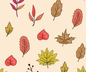 Leaf background pattern vector