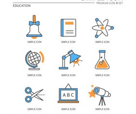 Learn education abstract icon vector