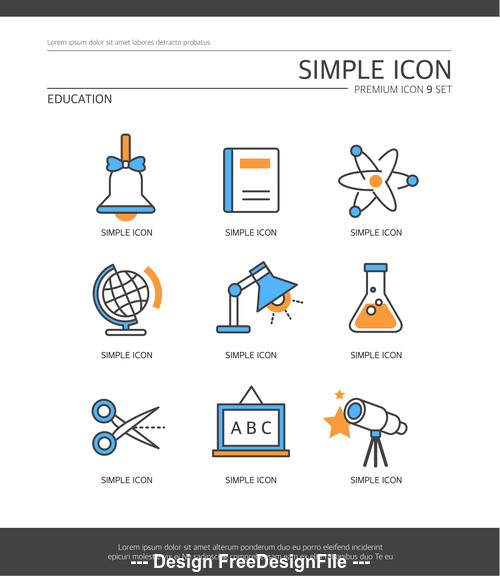 Learn education abstract icon vector