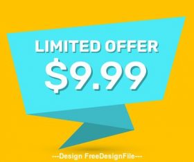 Limited offer tag vector