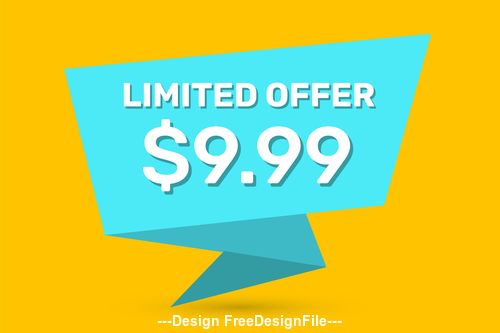 Limited offer tag vector