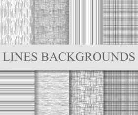 Lines backgrounds seamless patterns vector