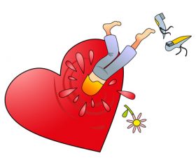 Magical vector of love