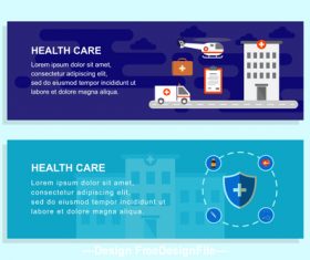 Medical first aid banner design vector