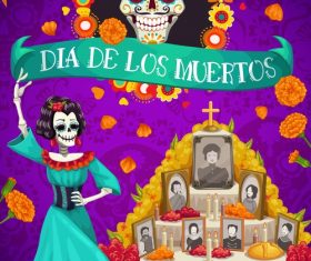 Mexico Dias de Los Muertos vector