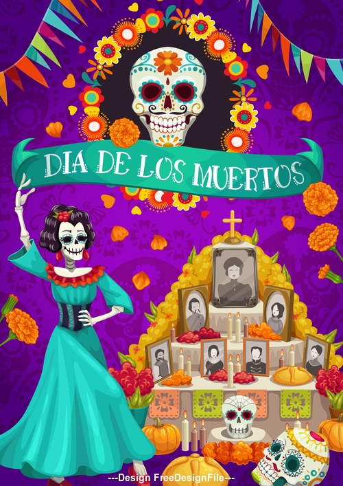 Mexico Dias de Los Muertos vector