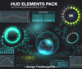 Modern technology backgrounds vector