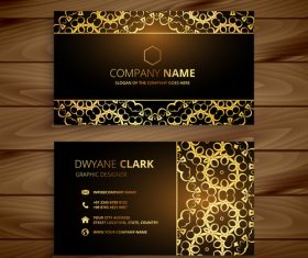Noble business card design vector