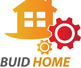 Orange Buid Home Logo vector