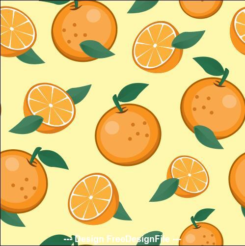 Orange background seamless pattern vector