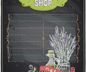 Organic shop vector