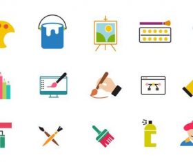 Painting icon vector