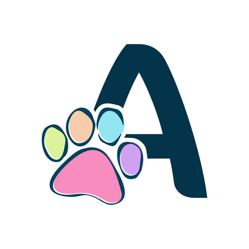 Paws font vector alphabet A