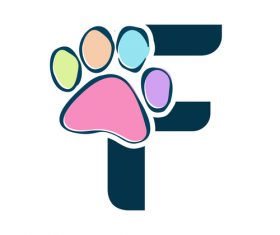 Paws font vector alphabet F