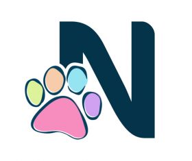 Paws font vector alphabet N