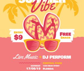 Poster Summer Beach Party vector