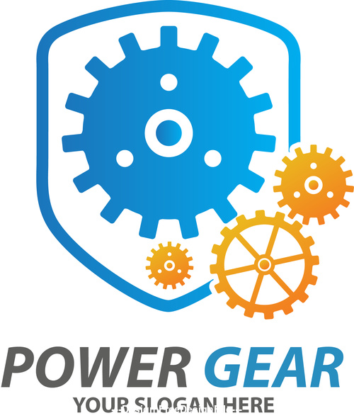 Power Gear Logo vector