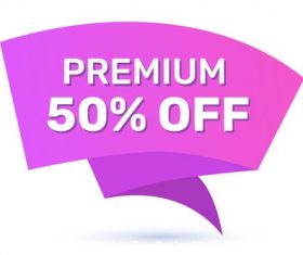 Premium off sale tag vector