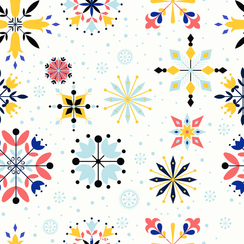 Pretty floral seamless pattern vector