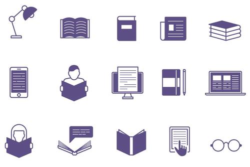 Reading Icons vector