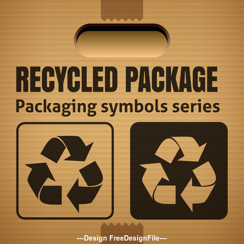 Download Recycled package packaging symbol vector free download