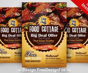 Restaurant PSD Flyer Templates