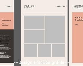 Resume template vector