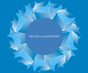 Round combination background pattern vector