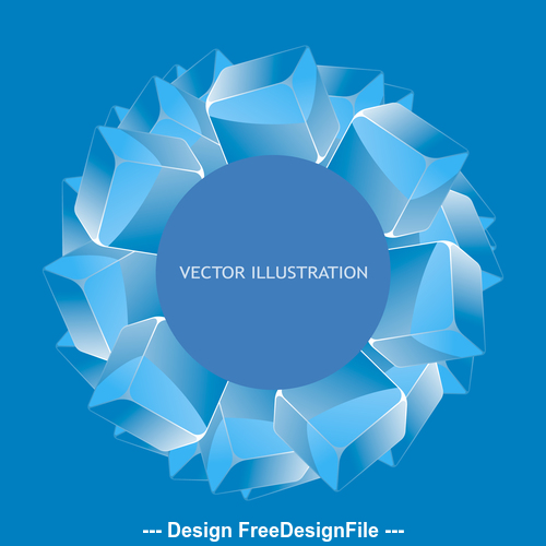 Round combination background pattern vector