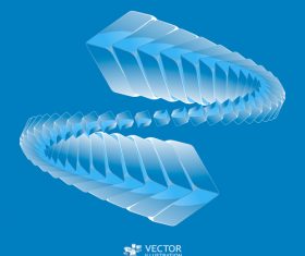 S shape background pattern vector