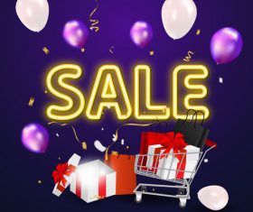 Sales template design vector