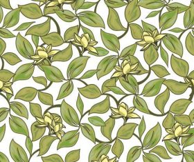 Seamless flower background pattern vector