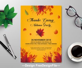 Season flyer design vector template