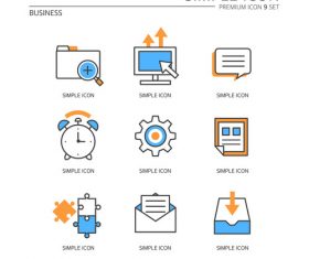 Simple business icon vector