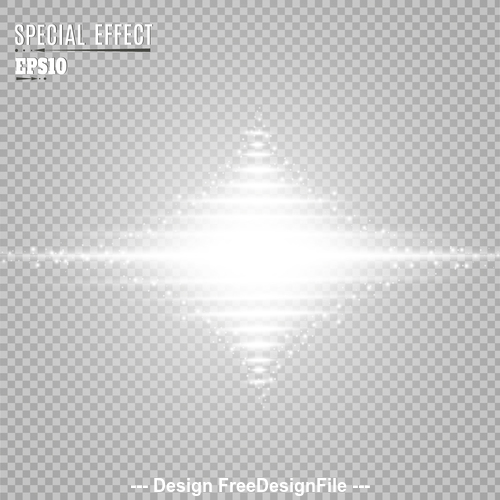 Special glow light effect vector