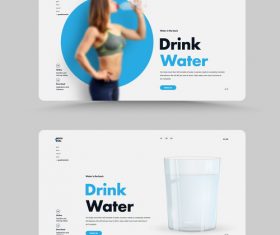 Sports drink water vector cover