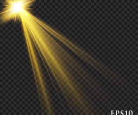 Spotlights light effects vector