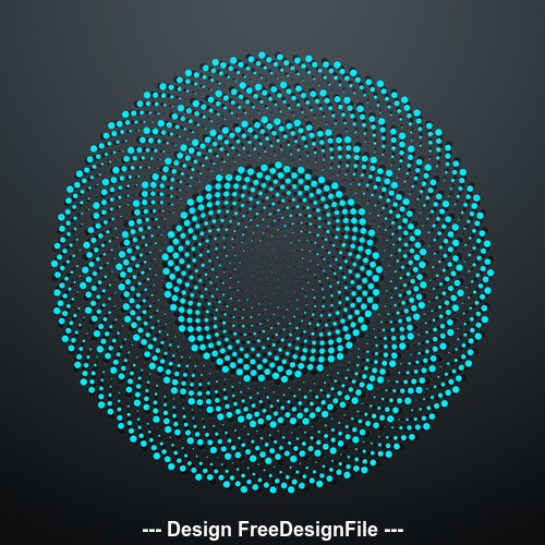 Spotted spiral background vector