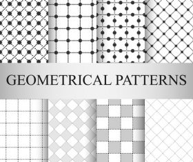 Square seamless patterns vector